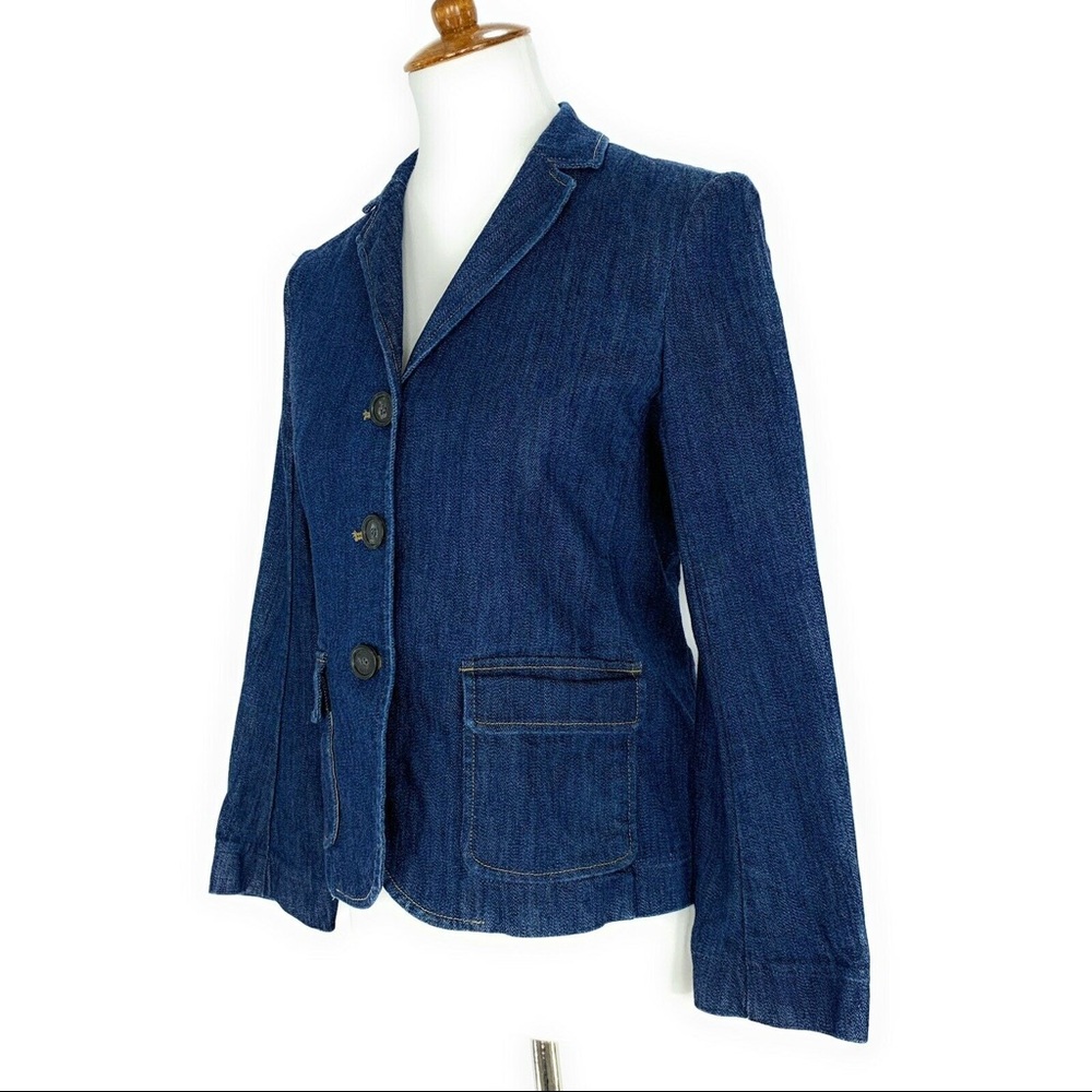 Theory Denim Blazer Jacket - Picture 2 of 10